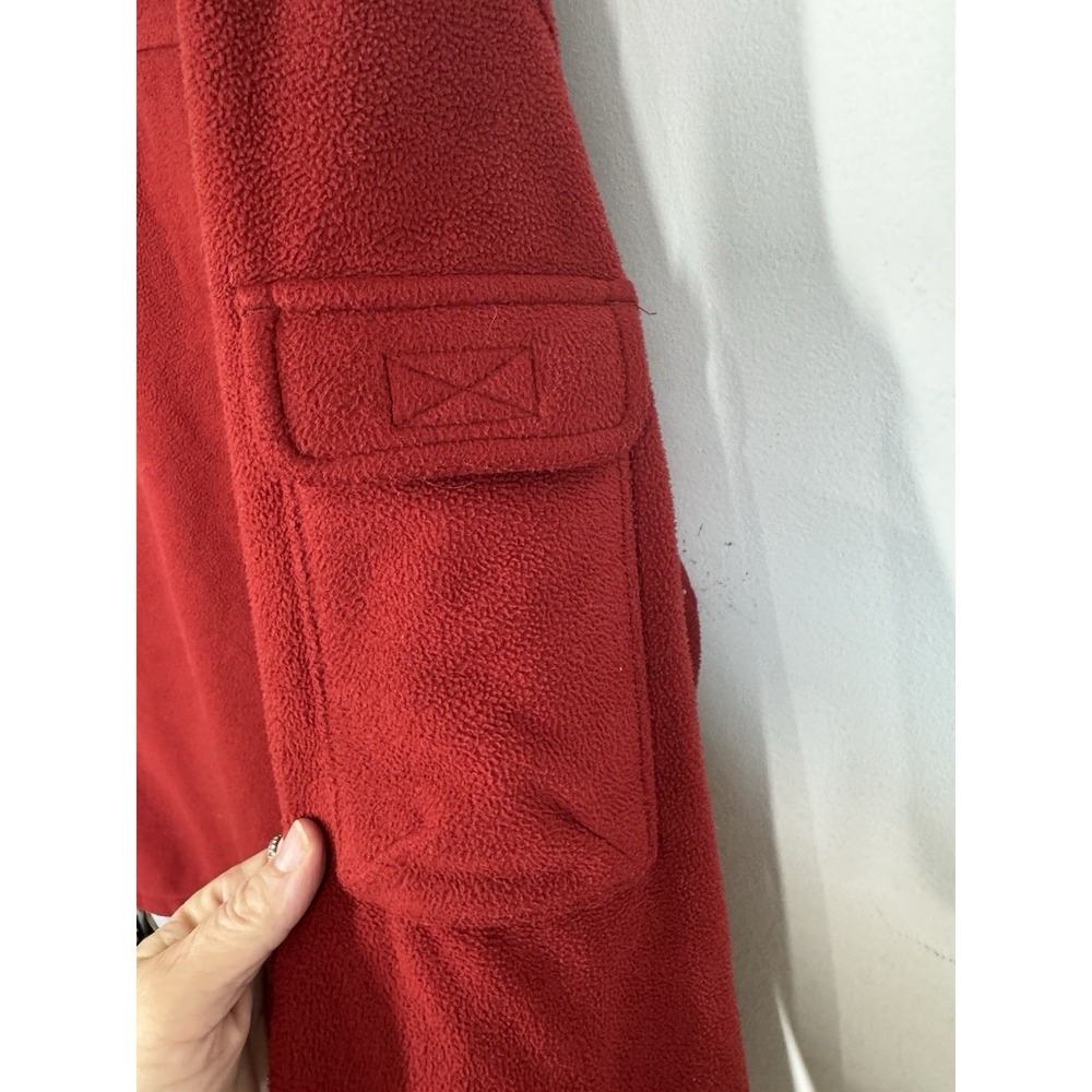 Duluth Trading Shoreman Fleece Windproof Jacket Red Full Zip Size 3X Tall Warm - Picture 7 of 12